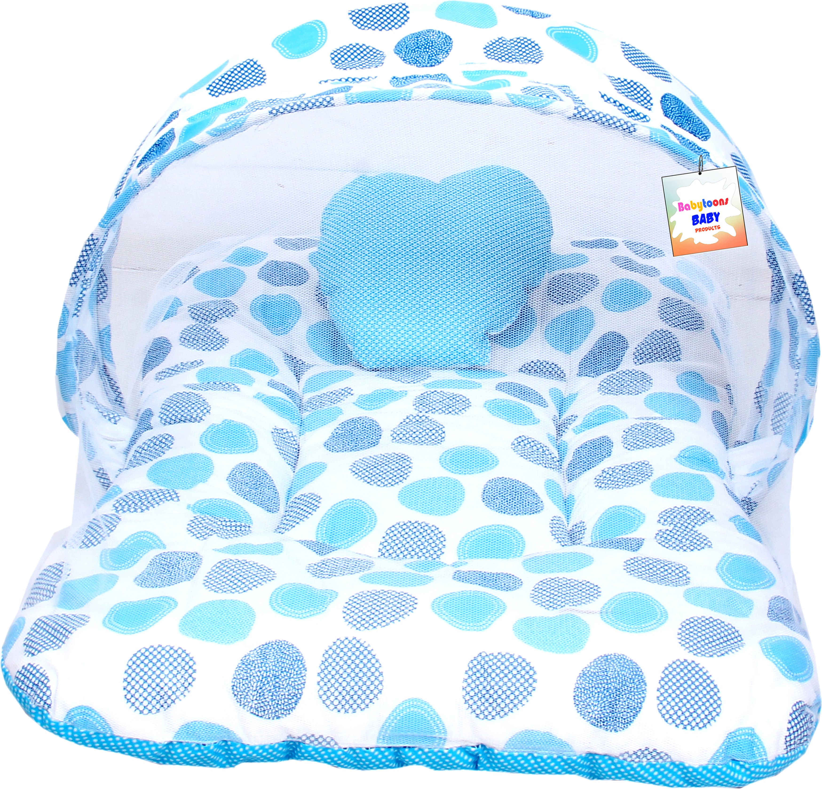 babytoons Baby Boys & Baby Girls Mosquito Net Bed With Cusioned Pillow Standard Crib-picture-10