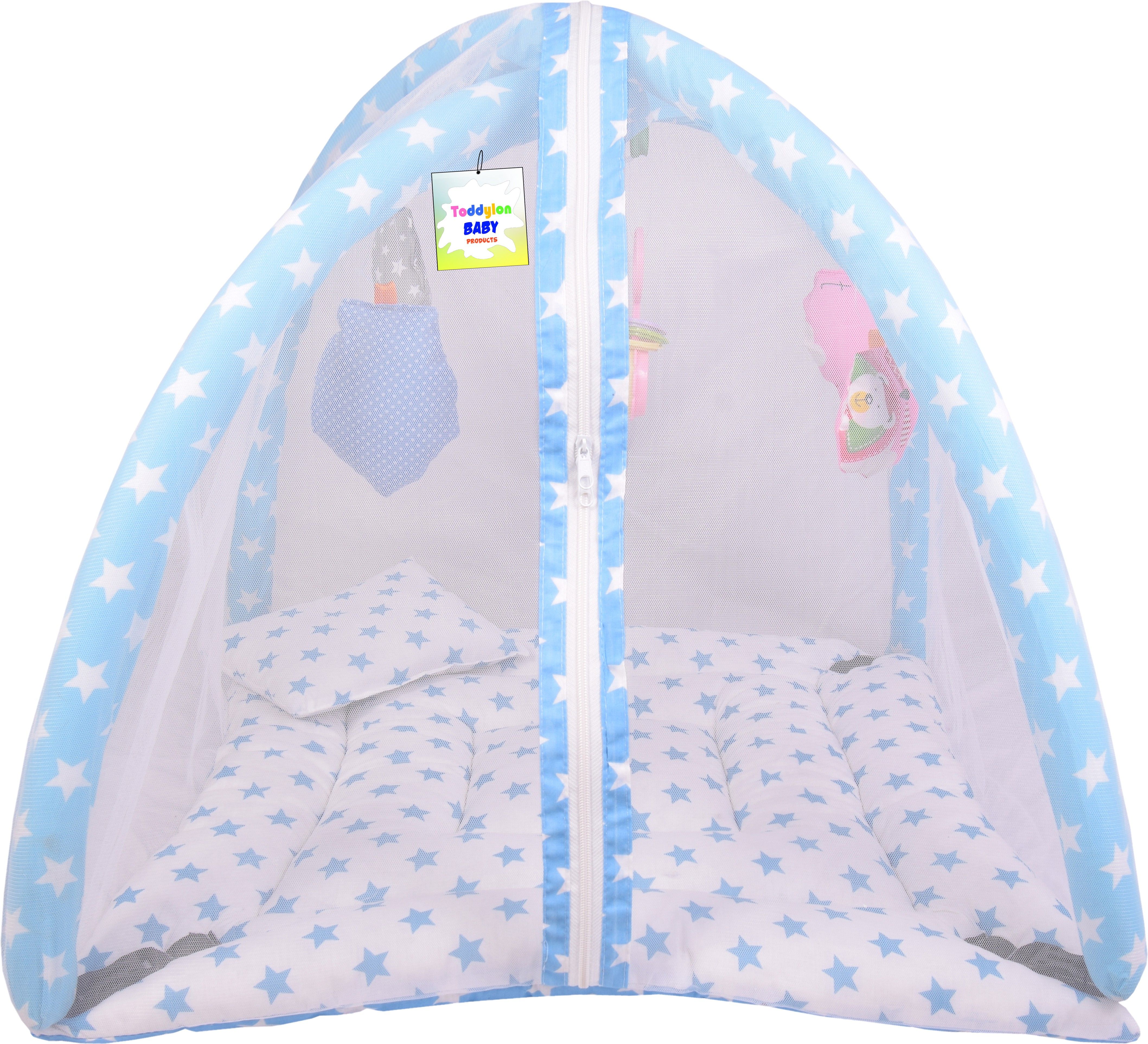 toddylon Cotton Infants New Born Baby Printed & Luxury Mosquito Net Bed Mosquito Net-picture-15