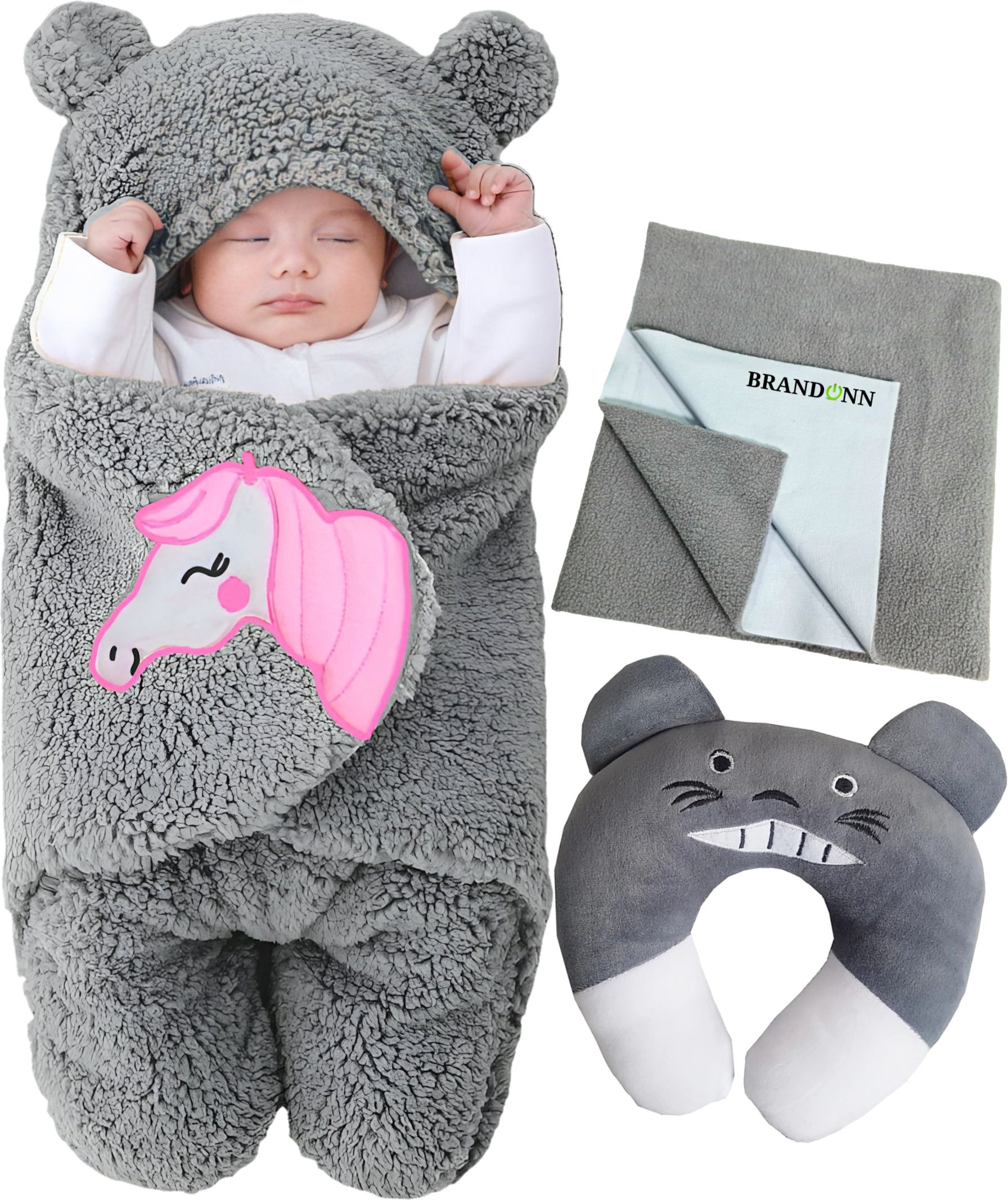 Cotton Baby Care Combo Gift Pack of Blanket, Pillow And Mat Pack of 3-image-38