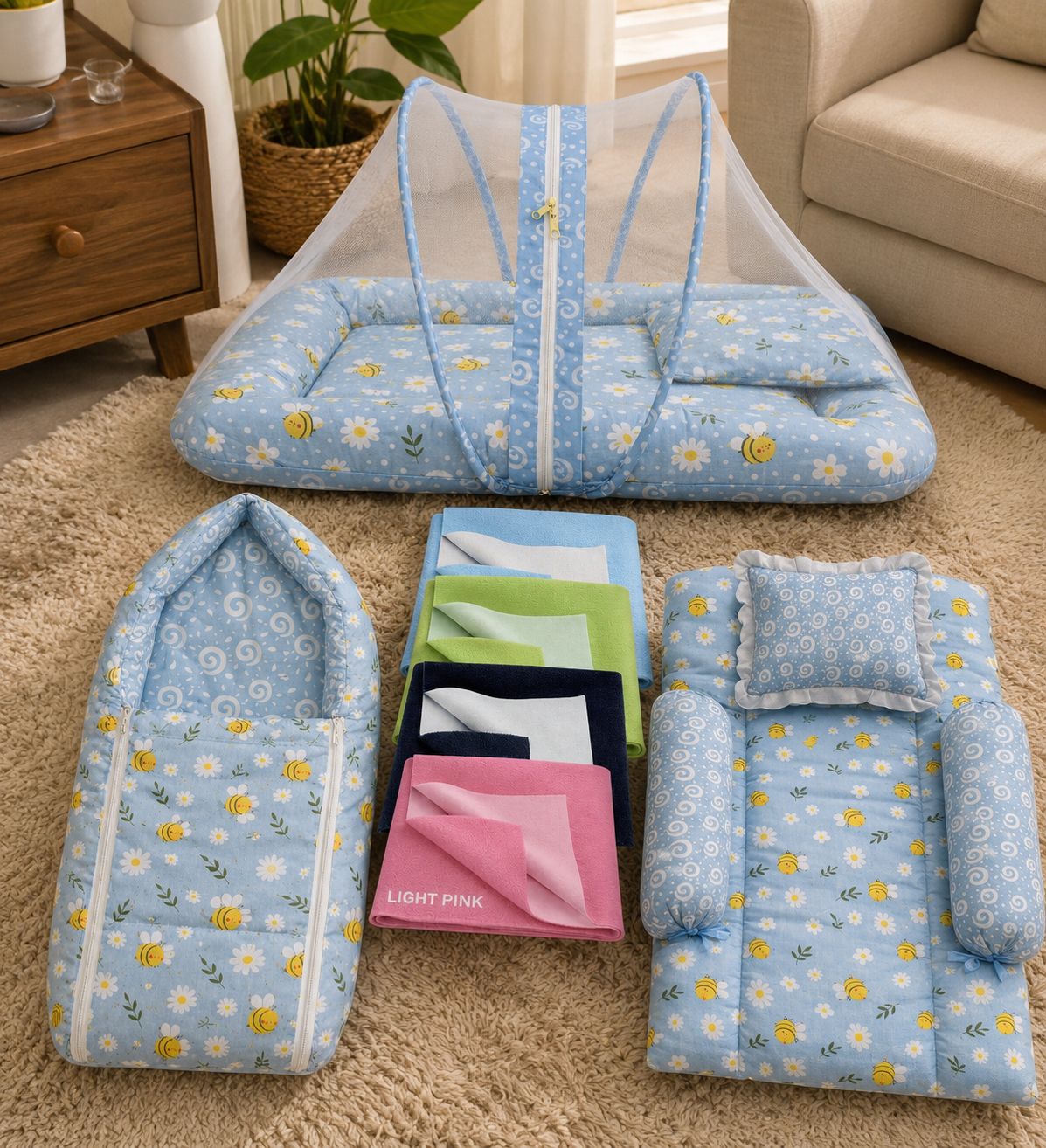 babytoons Cotton Baby Bed Sized Bedding Set-picture-38