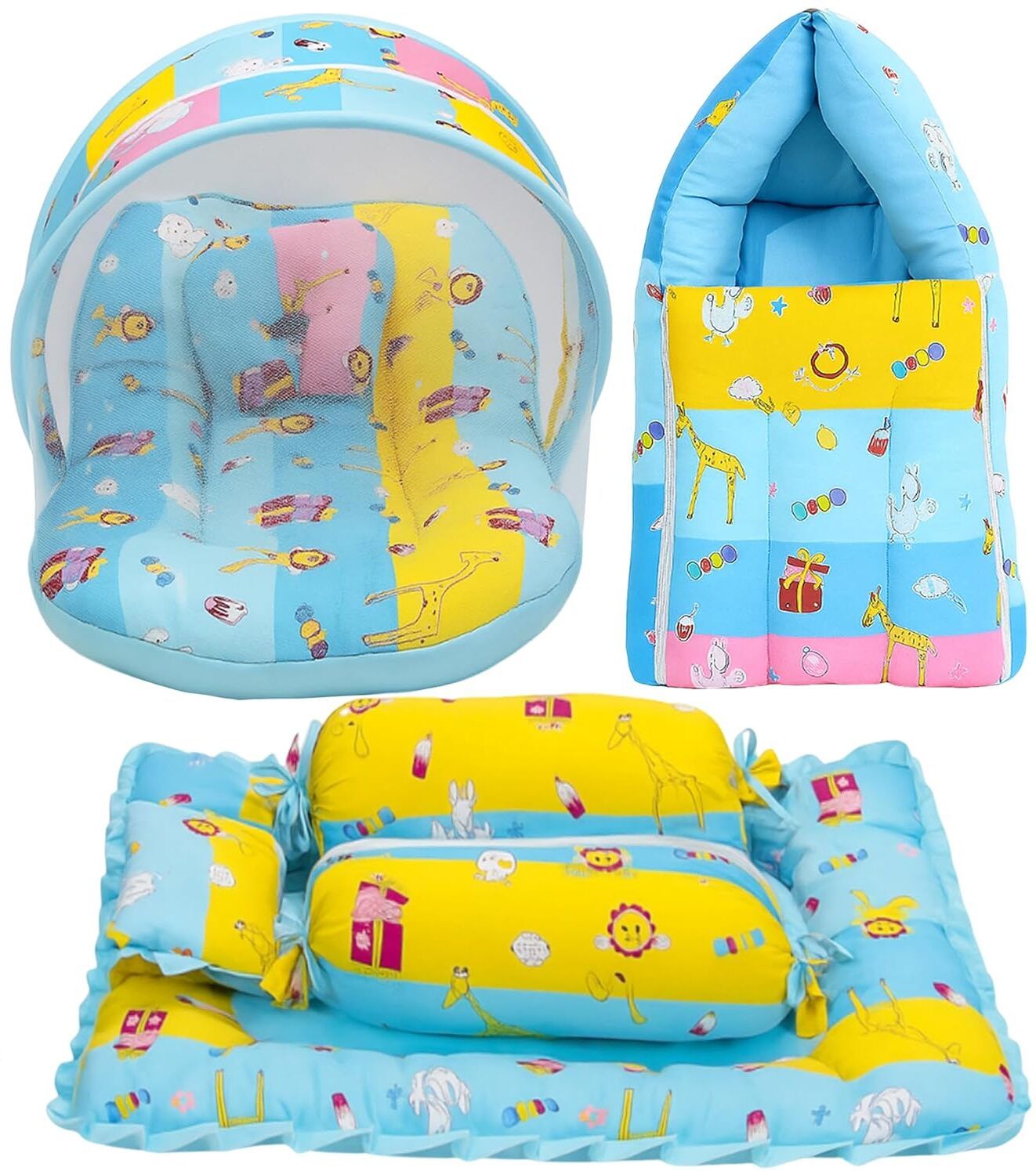 amg enterprise Cotton Baby Bed Sized Bedding Set-picture-14
