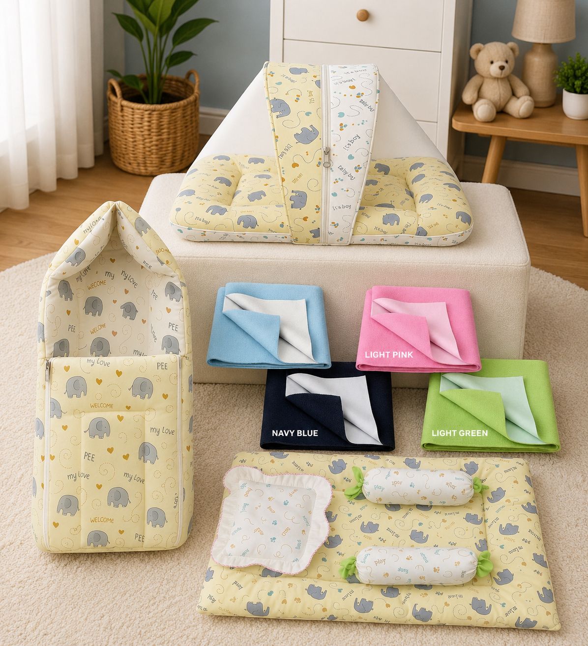 babytoons Cotton Baby Bed Sized Bedding Set-picture-35