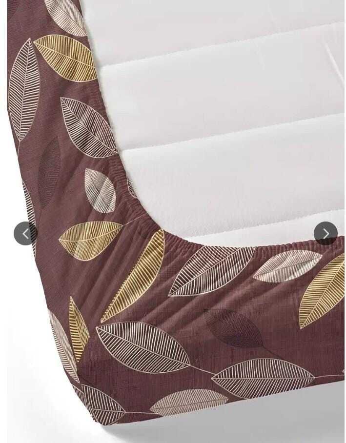 Polycotton King Fitted (Elastic) 400 TC 3D Printed Bedsheet-image-7