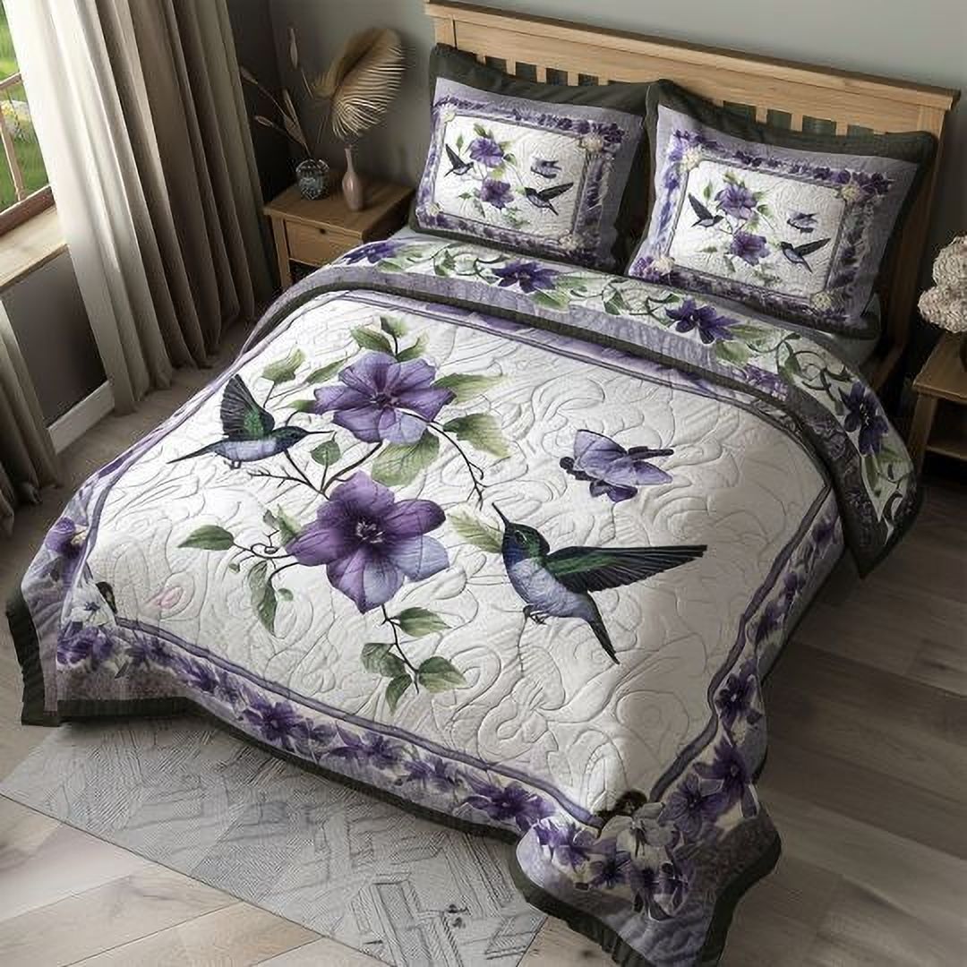 Cotton Blend King Flat 250 TC Printed 1 Bedsheet with 2 Pillow Covers-image-7