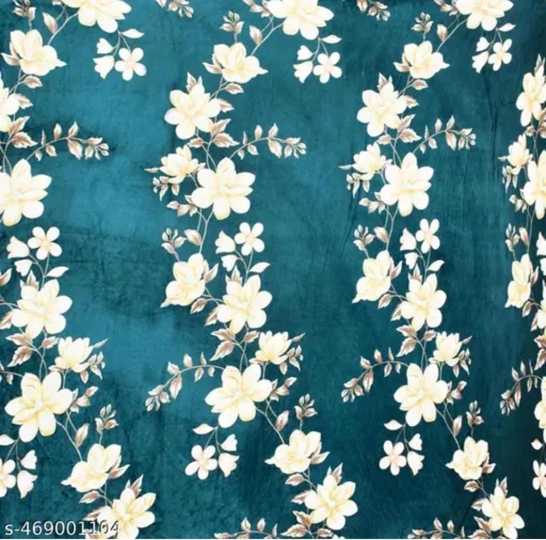 tiwanshi 350 TC Woolen King Floral Fitted (Elastic) Bedsheet-picture-19