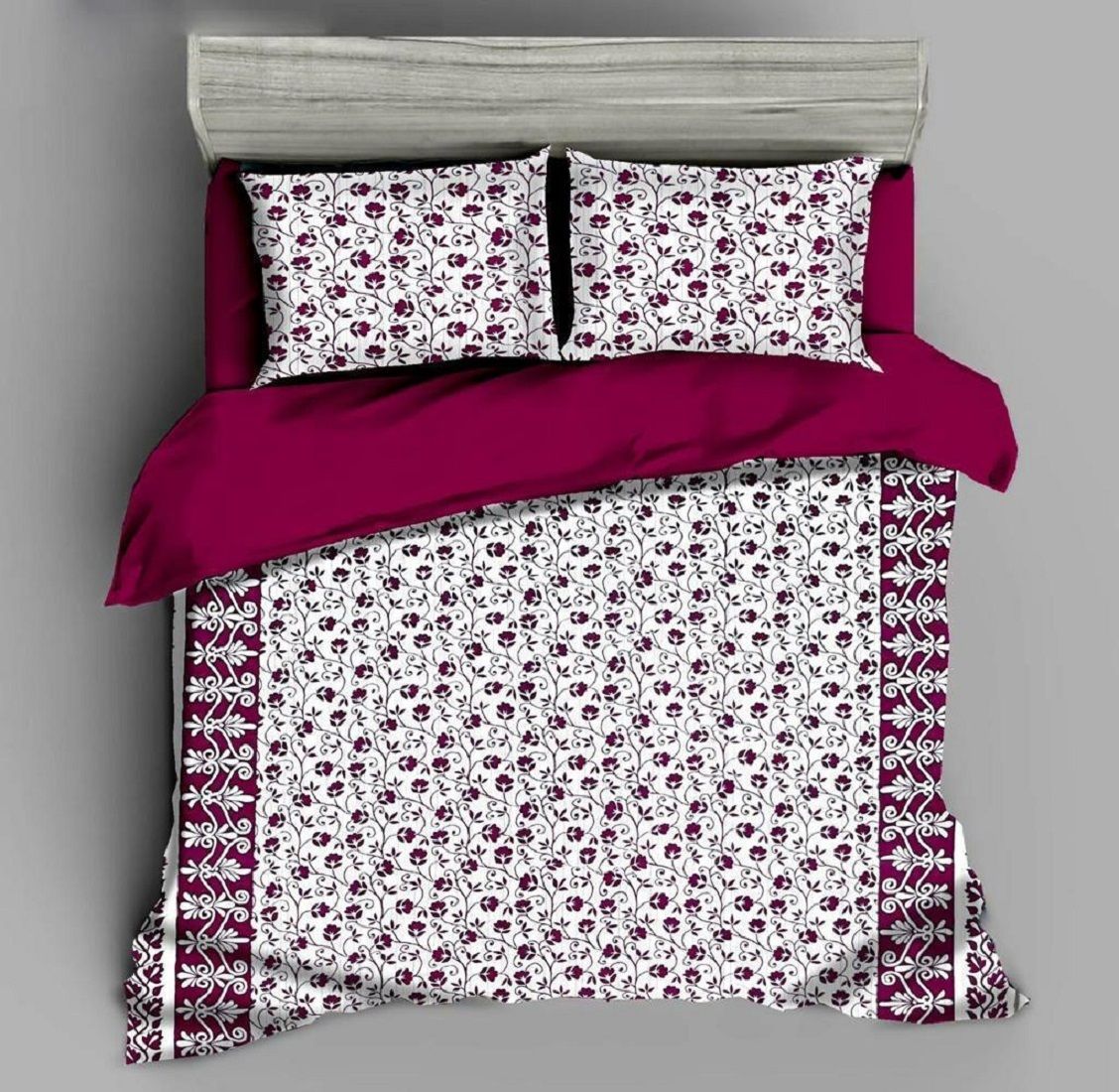 unique 300 TC Polycotton King Printed Flat Bedsheet-picture-48