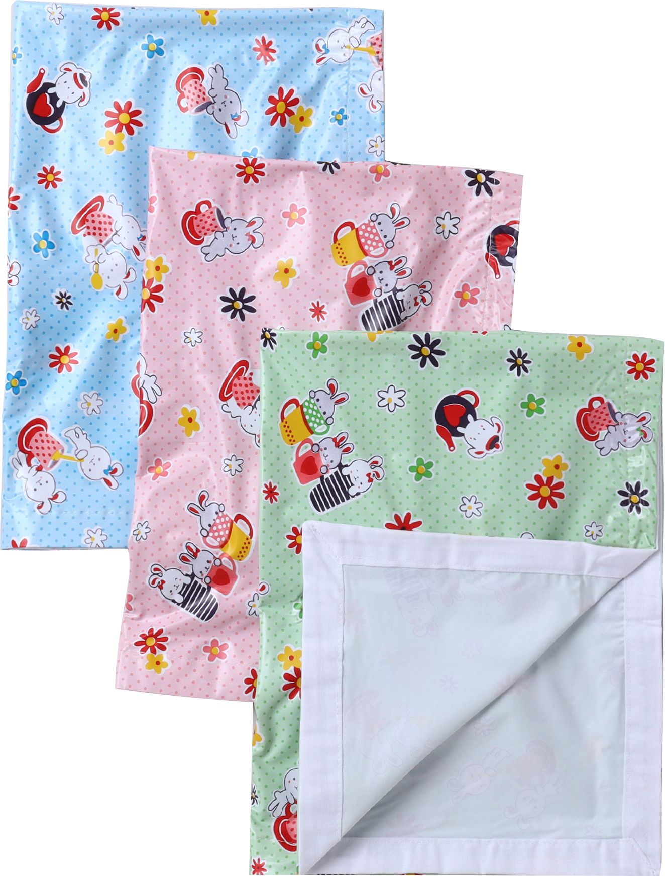 manorath PVC Crib Flat 15 TC Floral 3 Summer Bedsheets-picture-6