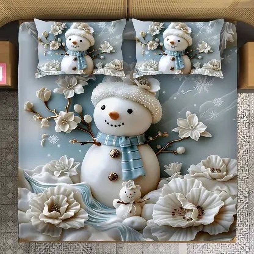 Cotton Blend Queen Flat 150 TC Cartoon Bedsheet-image-29
