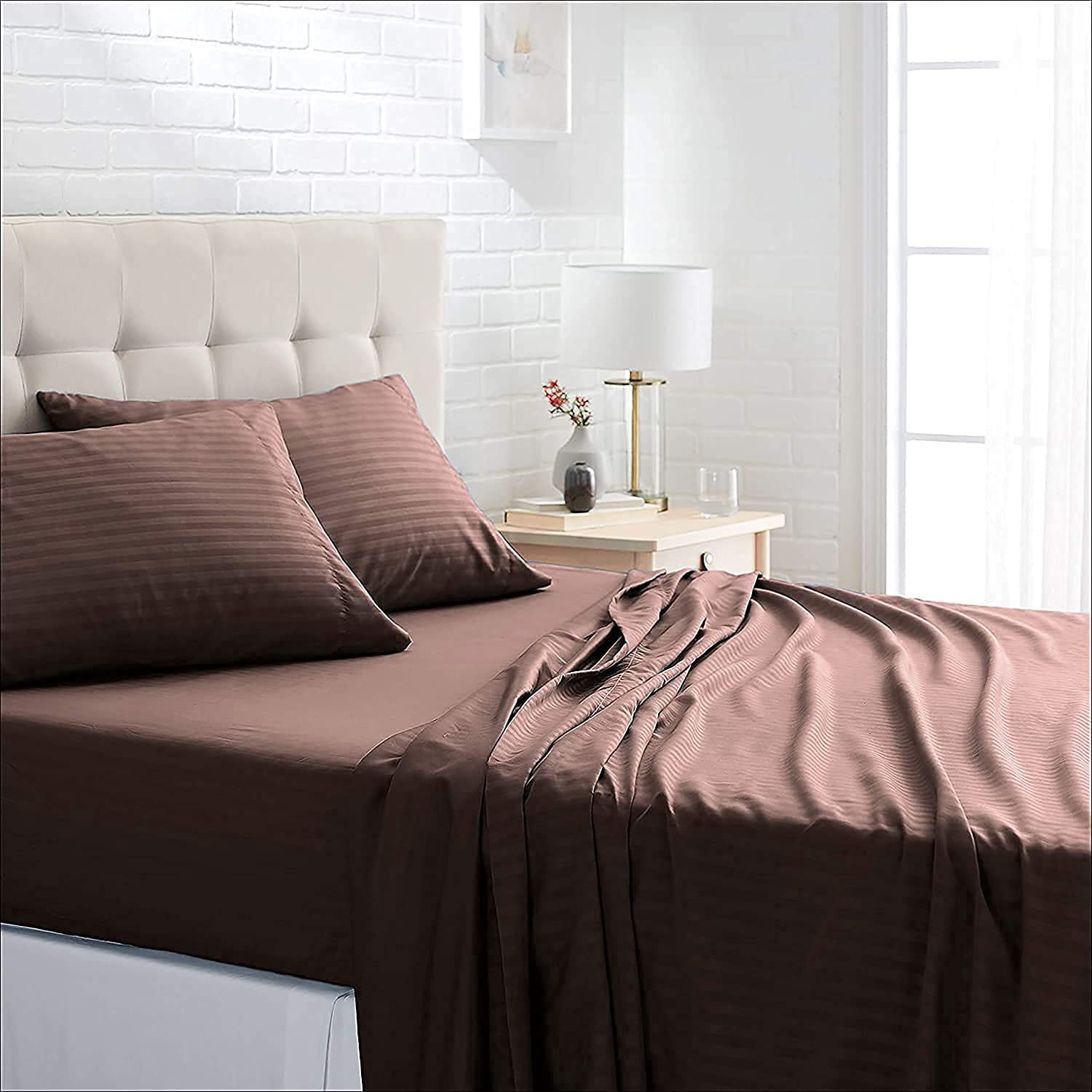 newmadhu Cotton Double Flat 250 TC Solid Bedsheet-picture-15