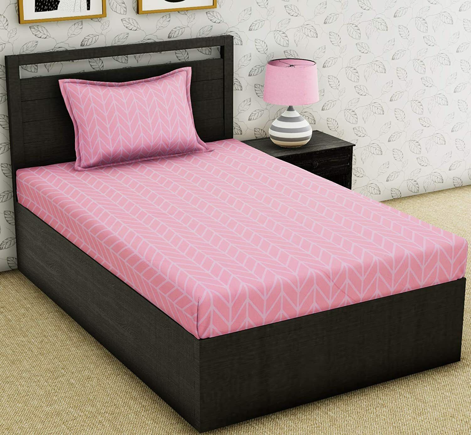 morado 160 TC Microfiber Single Striped Flat Bedsheet-picture-12