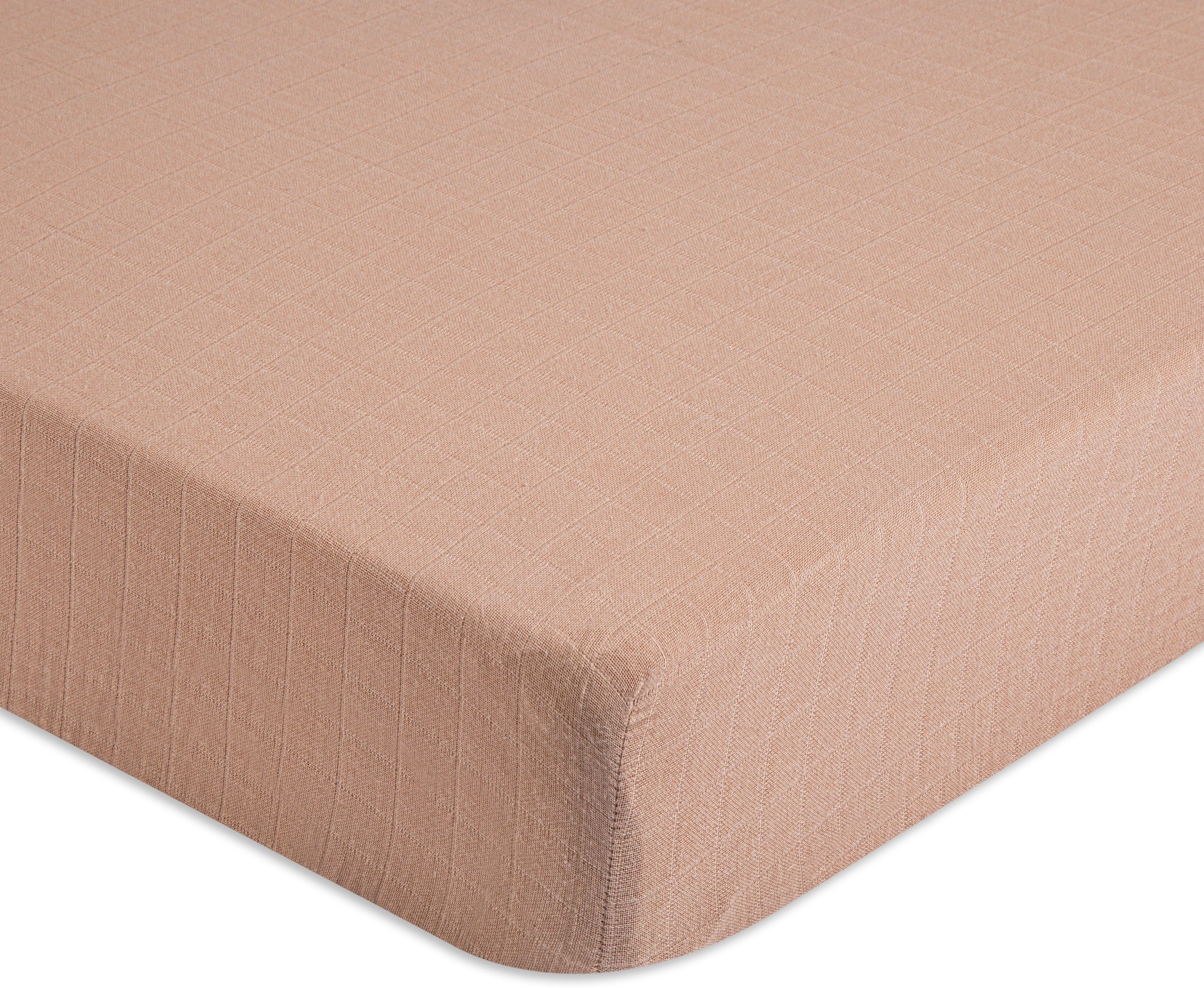220 TC Cotton Crib Solid Fitted (Elastic) Bedsheet-image-29