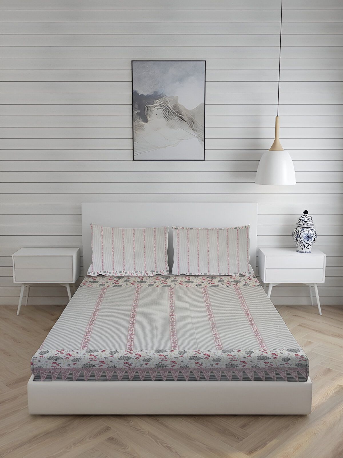 Cotton King Flat 160 TC Printed Bedsheet-image-14