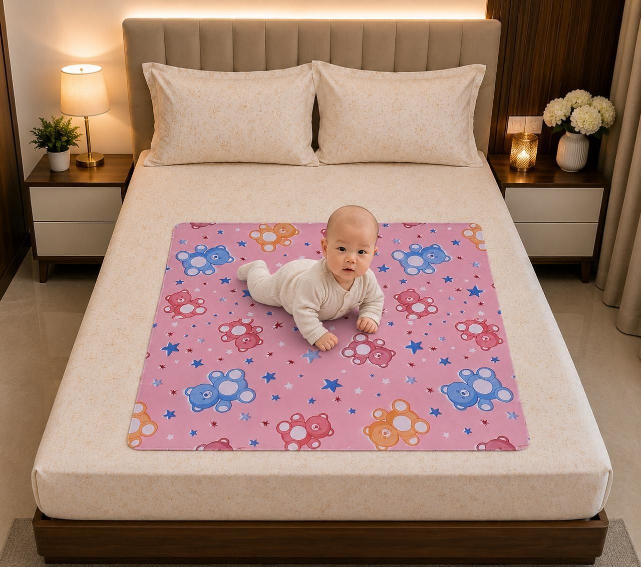 PVC Single Flat 99 TC Cartoon 1 Bedsheet-image-34