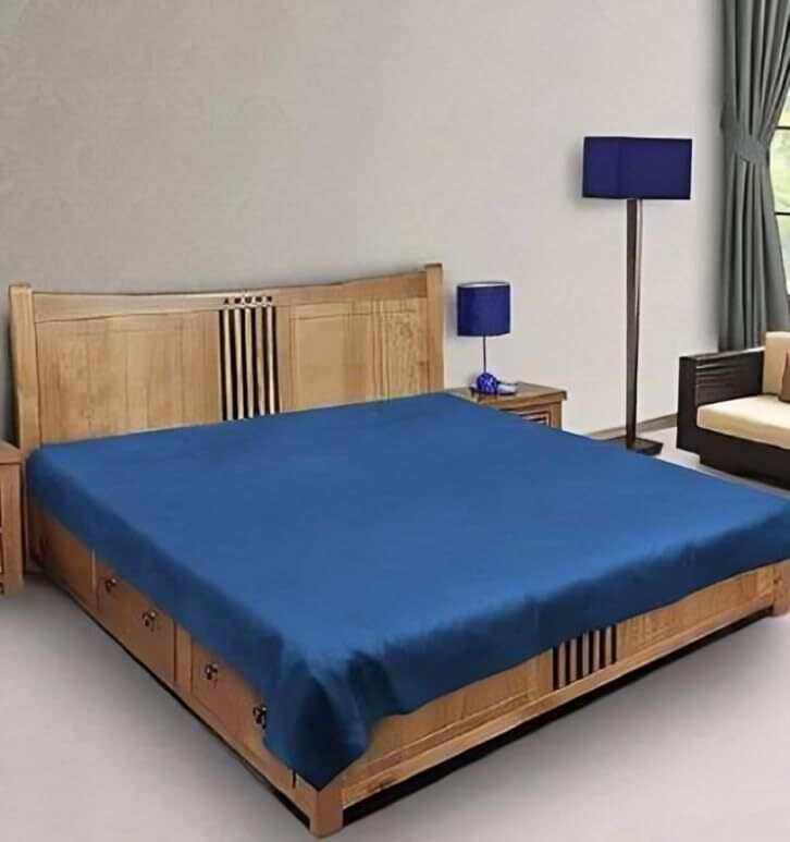 virajtraders PVC Double Flat 0 TC Self Design 1 Summer Bedsheet-picture-30