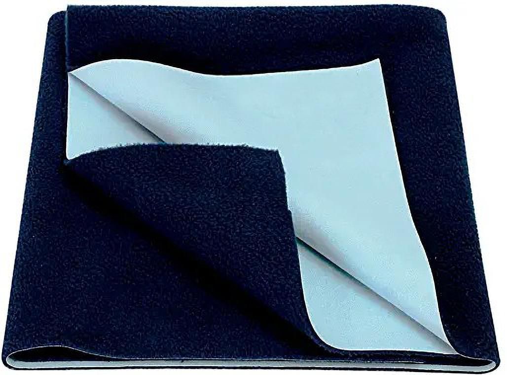 lodhi Anti-Piling Absorbent Waterproof Reusable Baby Dry Mat, 70x100cm (Dark Blue) Baby Dry Mat, Standard Crib-picture-24