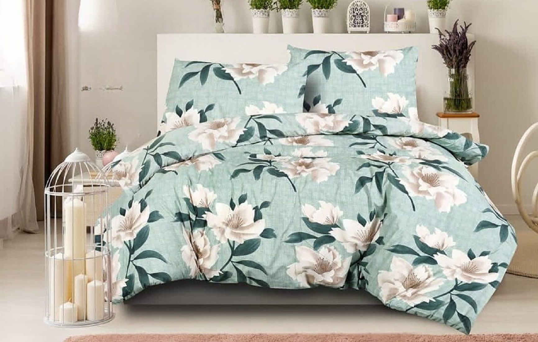 unique 300 TC Polycotton King Printed Flat Bedsheet-picture-19