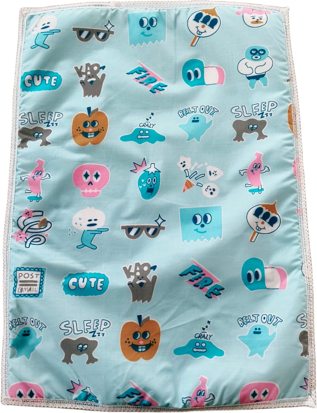 naintara india Cotton Single Flat 300 TC Cartoon 1 AC Bedsheet-picture-15