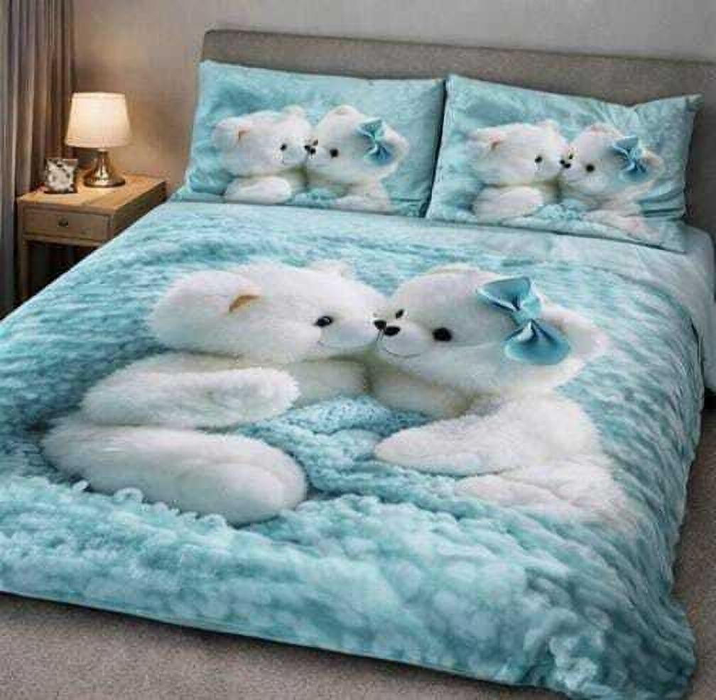 gangawani Cotton Double Flat 300 TC 7D Digital 1 Bedsheet with 2 Pillow Covers-picture-10