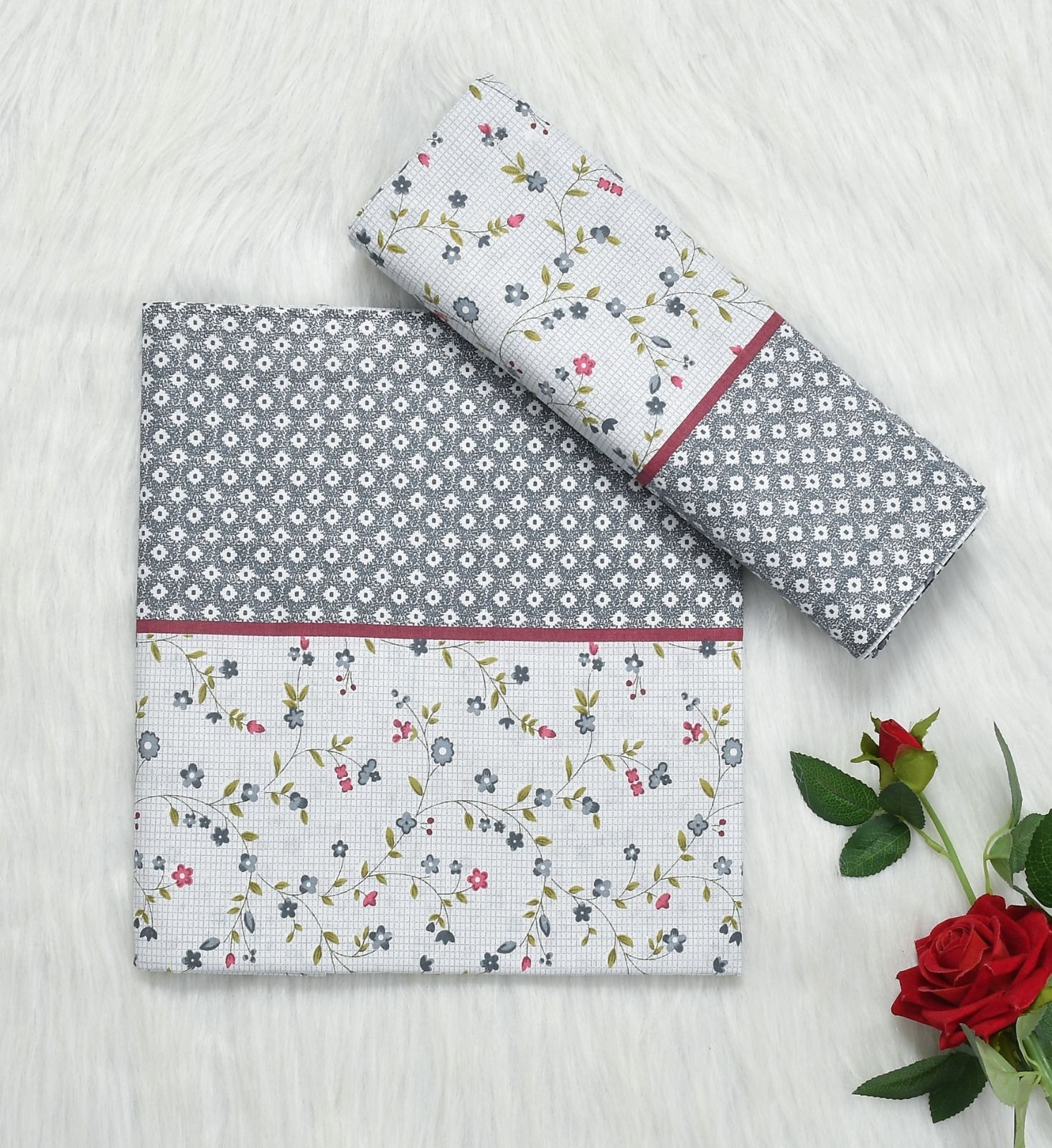 blenzza deco 200 TC Cotton Single Printed Flat Bedsheet-picture-15