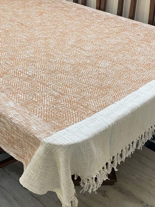 Cotton Double Fitted (Elastic) 1 TC Self Design 1 Bedsheet-image-39
