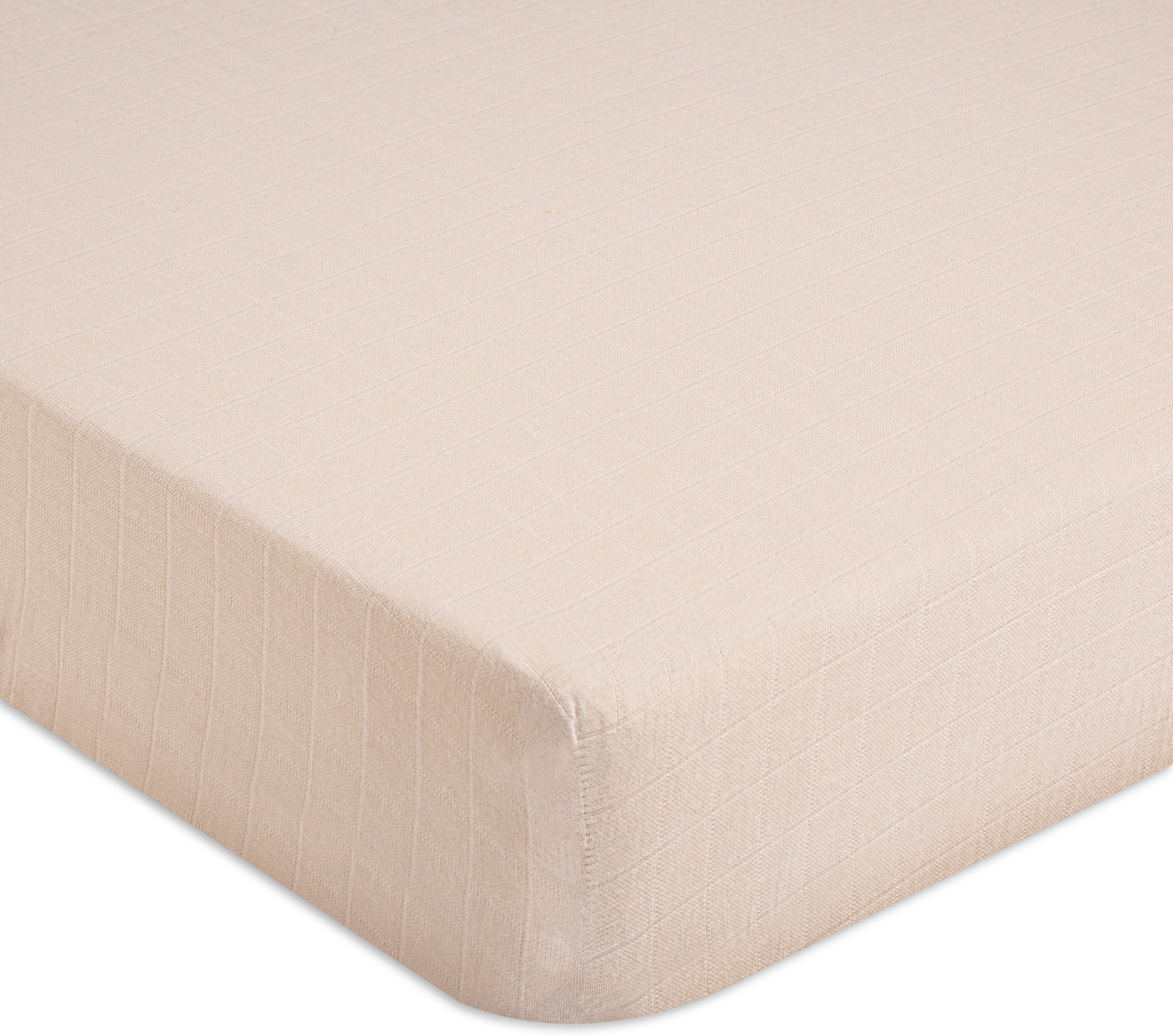 crane baby 220 TC Cotton Crib Solid Fitted (Elastic) Bedsheet-picture-46