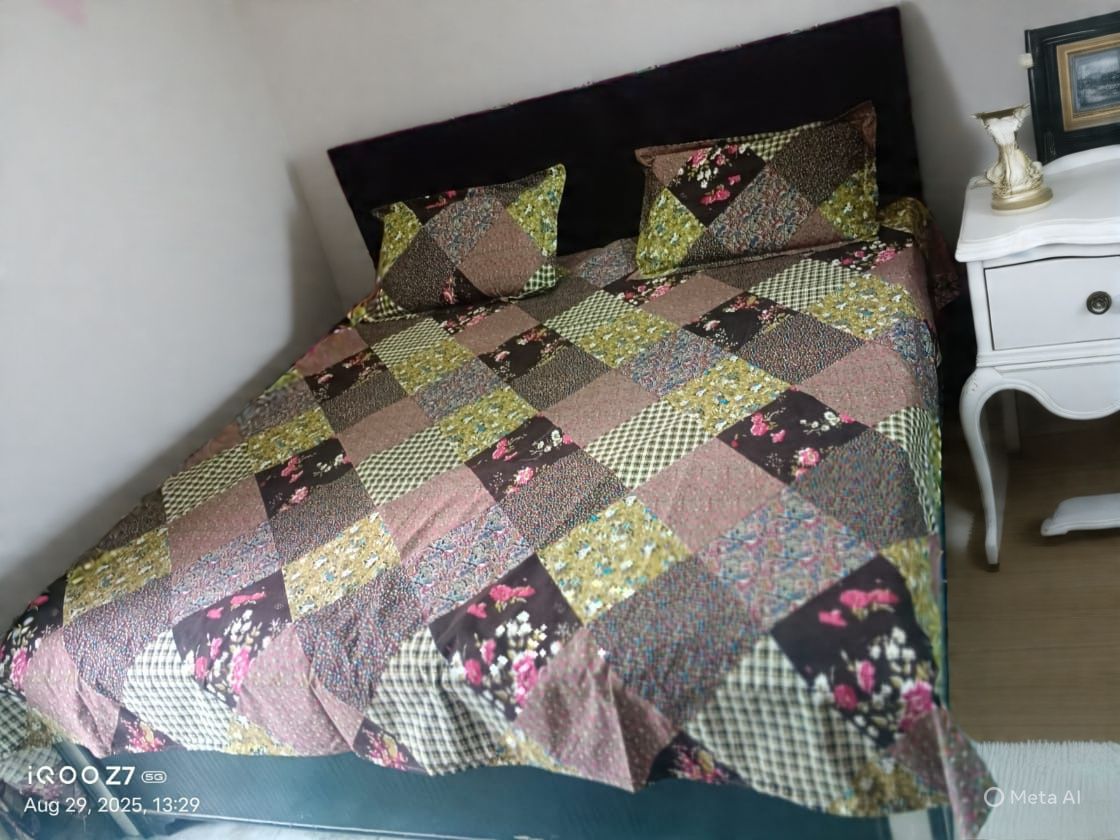 260 TC Cotton Blend Queen Printed Flat Bedsheet-image-23