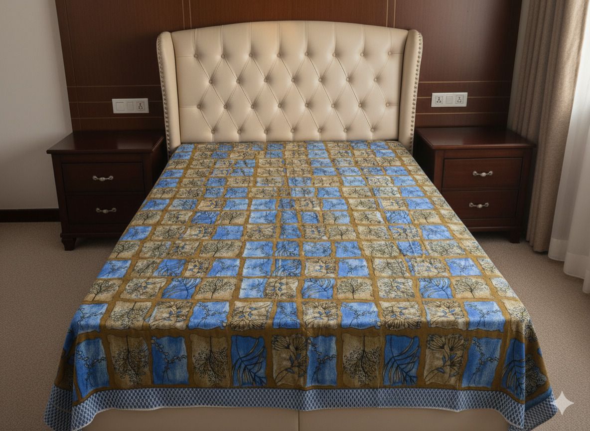 Cotton Single Flat 180 TC Floral Bedsheet-image-12