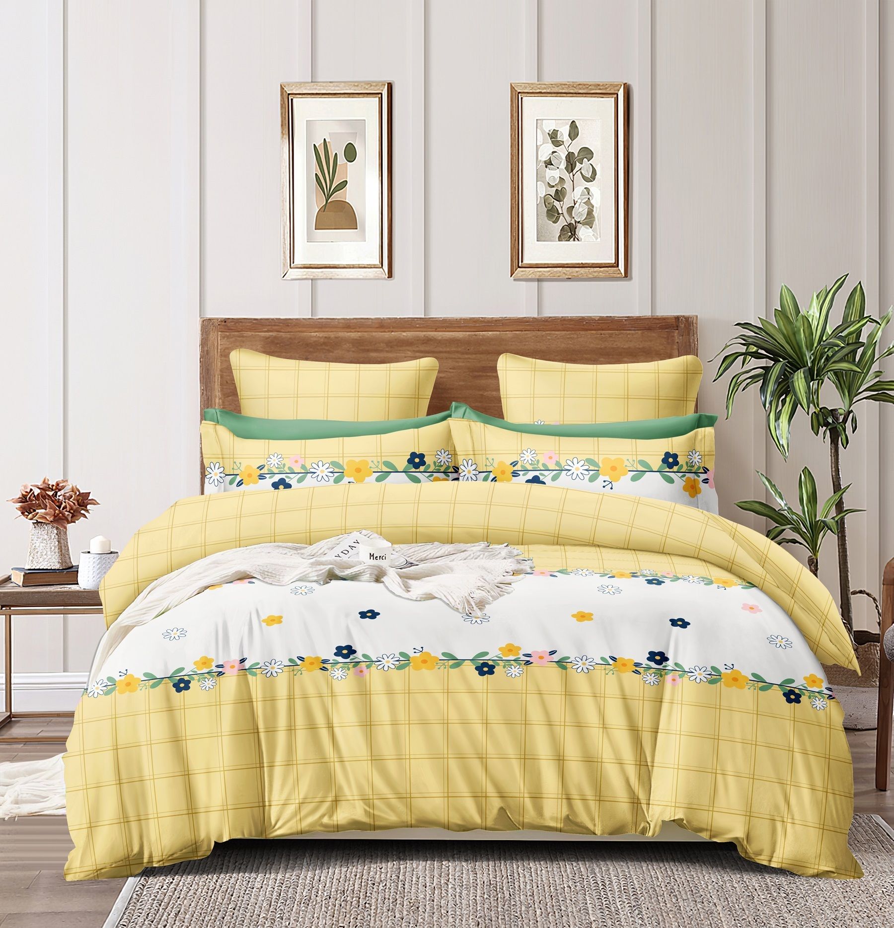 avinya 145 TC Cotton Single Cartoon Fitted (Elastic) Bedsheet-picture-33