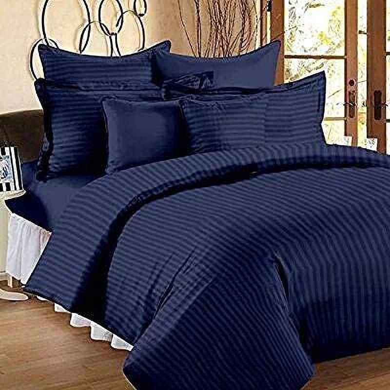harbell home 300 TC Cotton Queen Striped Flat Bedsheet-picture-44