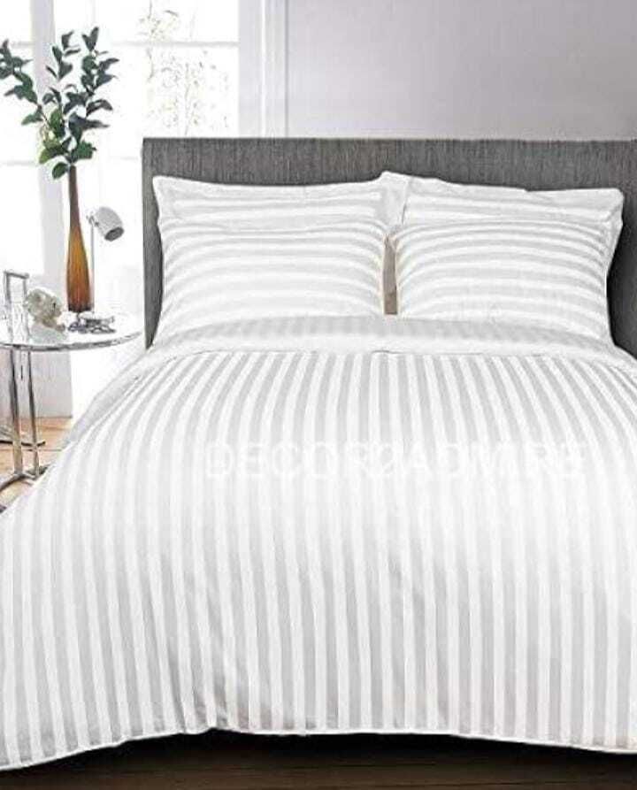 uma enterprises Cotton Double Flat 200 TC Solid 1 Bedsheet with 2 Pillow Covers-picture-25
