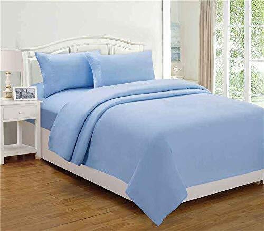 harbell home 300 TC Cotton Queen Solid Flat Bedsheet-picture-11