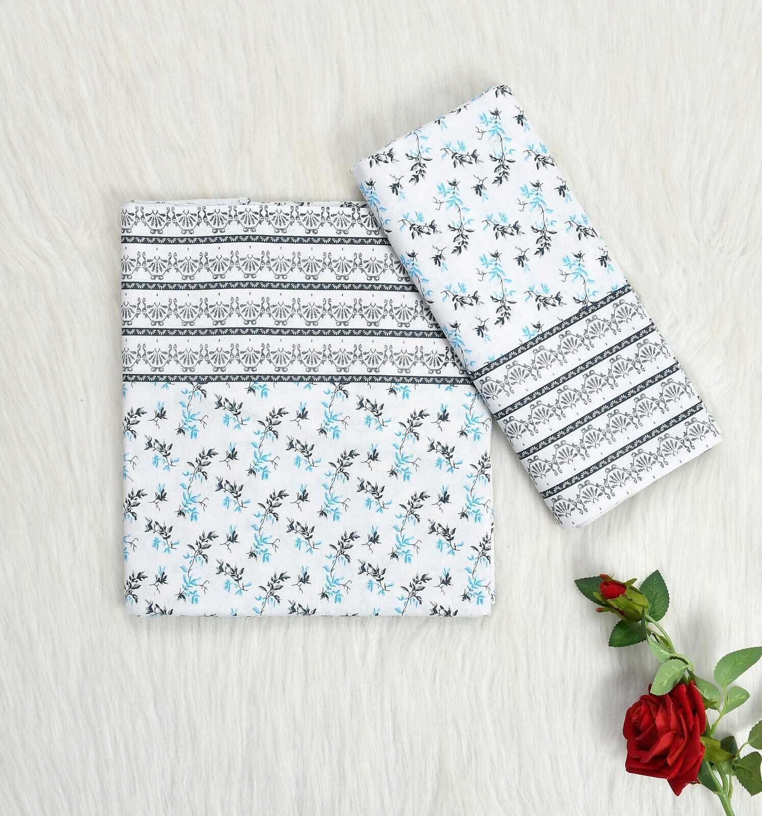 200 TC Cotton Single Printed Flat Bedsheet