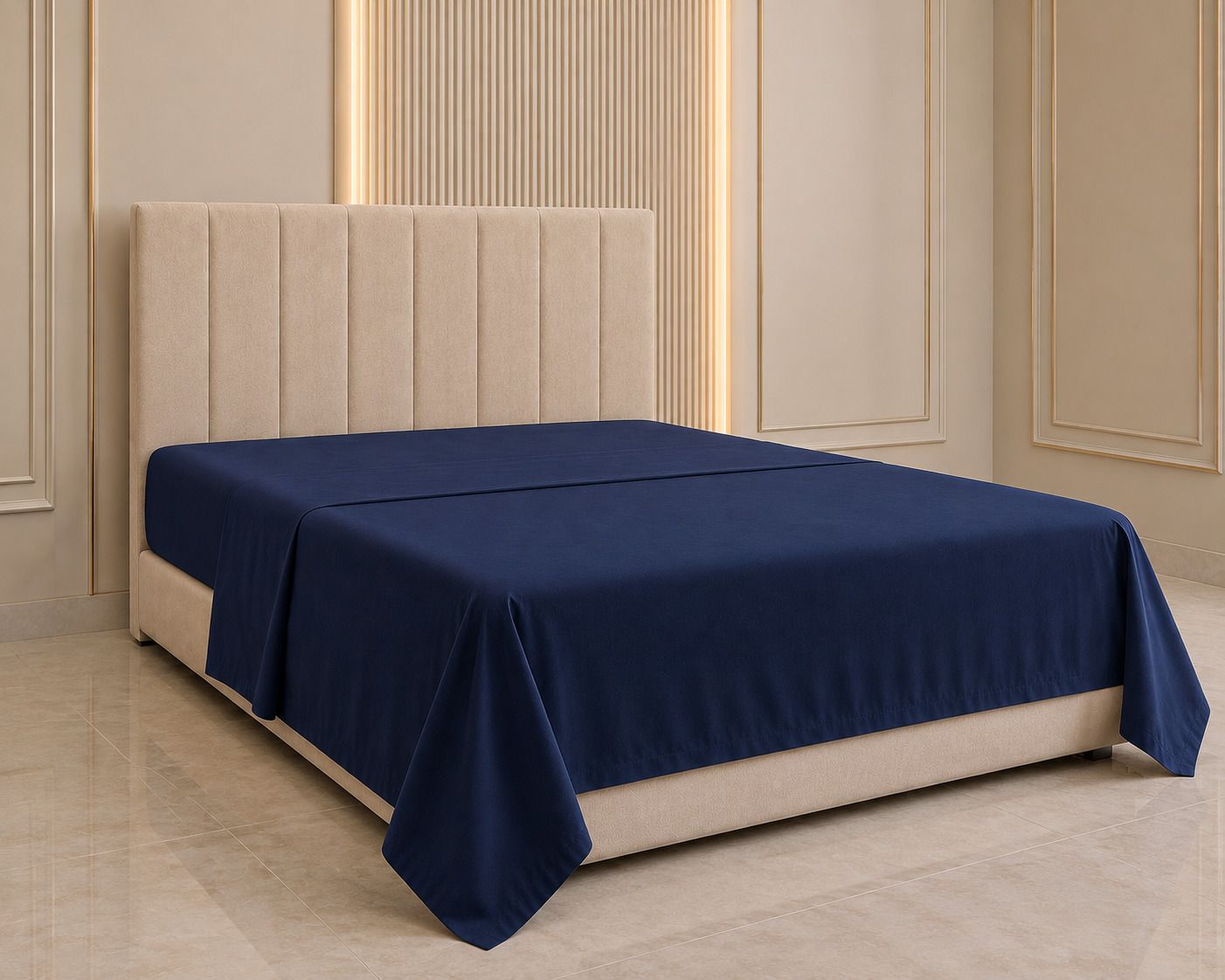 Microfiber Super King Flat 0 TC Solid 2 Bedsheets-image-8