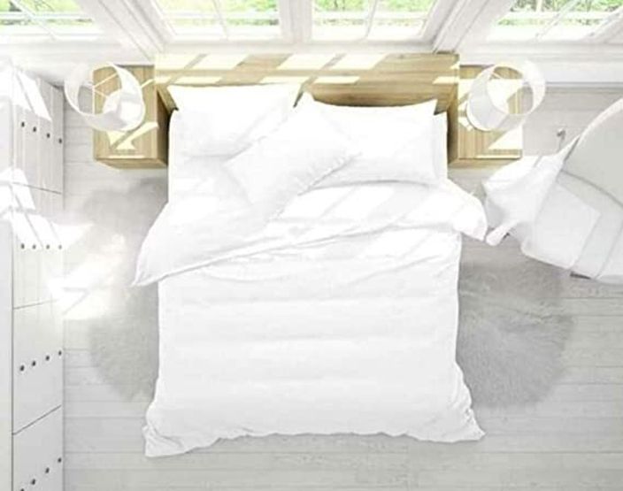 harbell home 300 TC Cotton Queen Solid Flat Bedsheet-picture-10