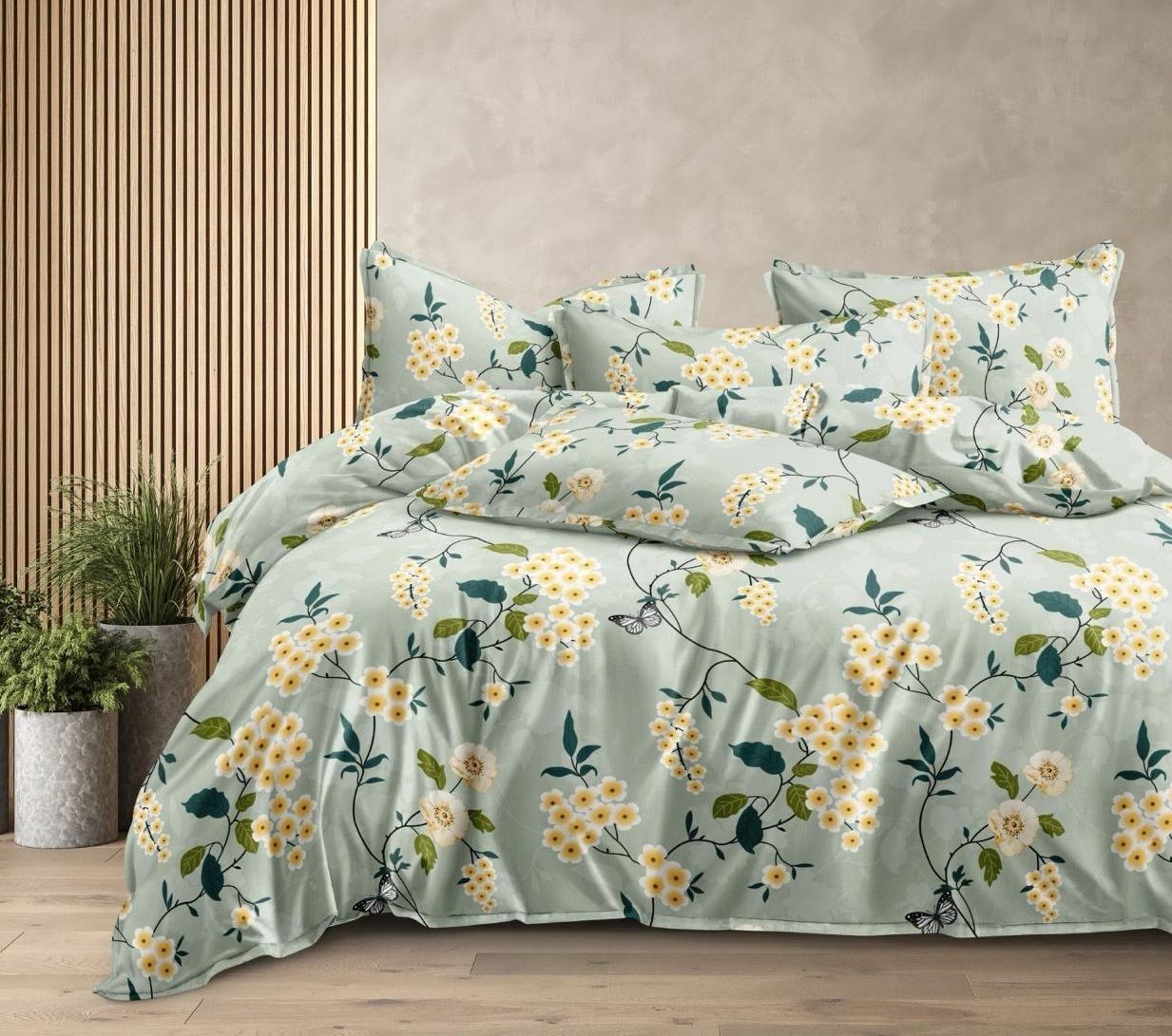 avinya 220 TC Cotton Single Checkered Fitted (Elastic) Bedsheet-picture-44