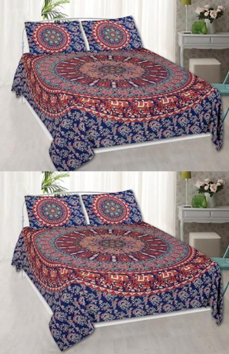 trading 1 TC Cotton Double Printed Flat Bedsheet-picture-18