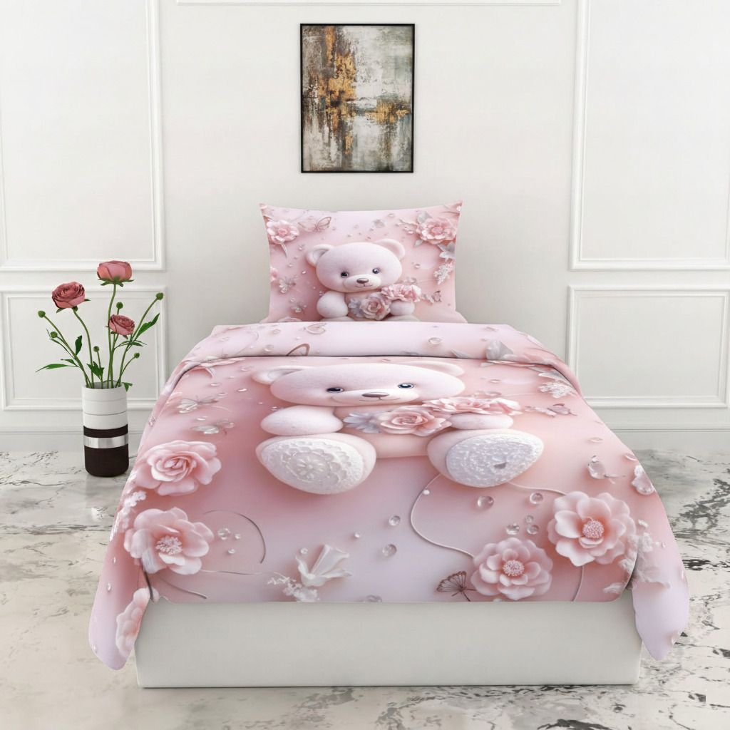 Microfiber Single Flat 400 TC 7D Digital 1 Summer Bedsheet-image-15