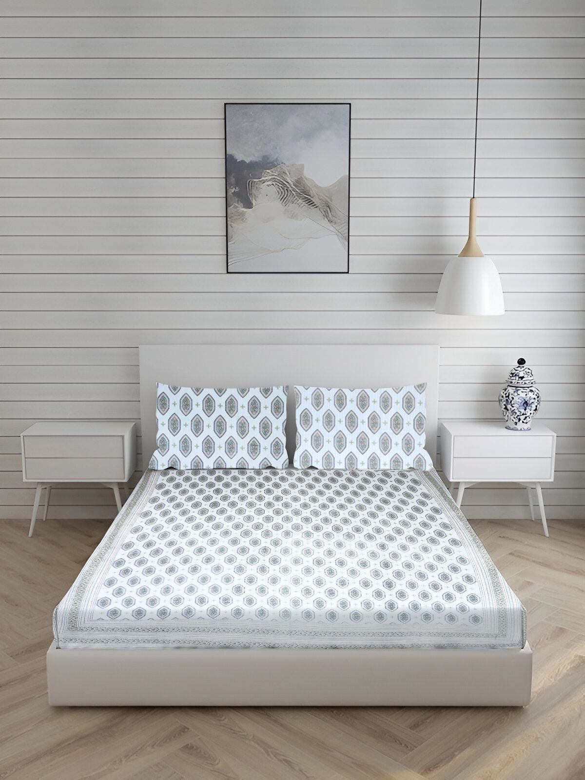 180 TC Cotton King Printed Flat Bedsheet-image-26