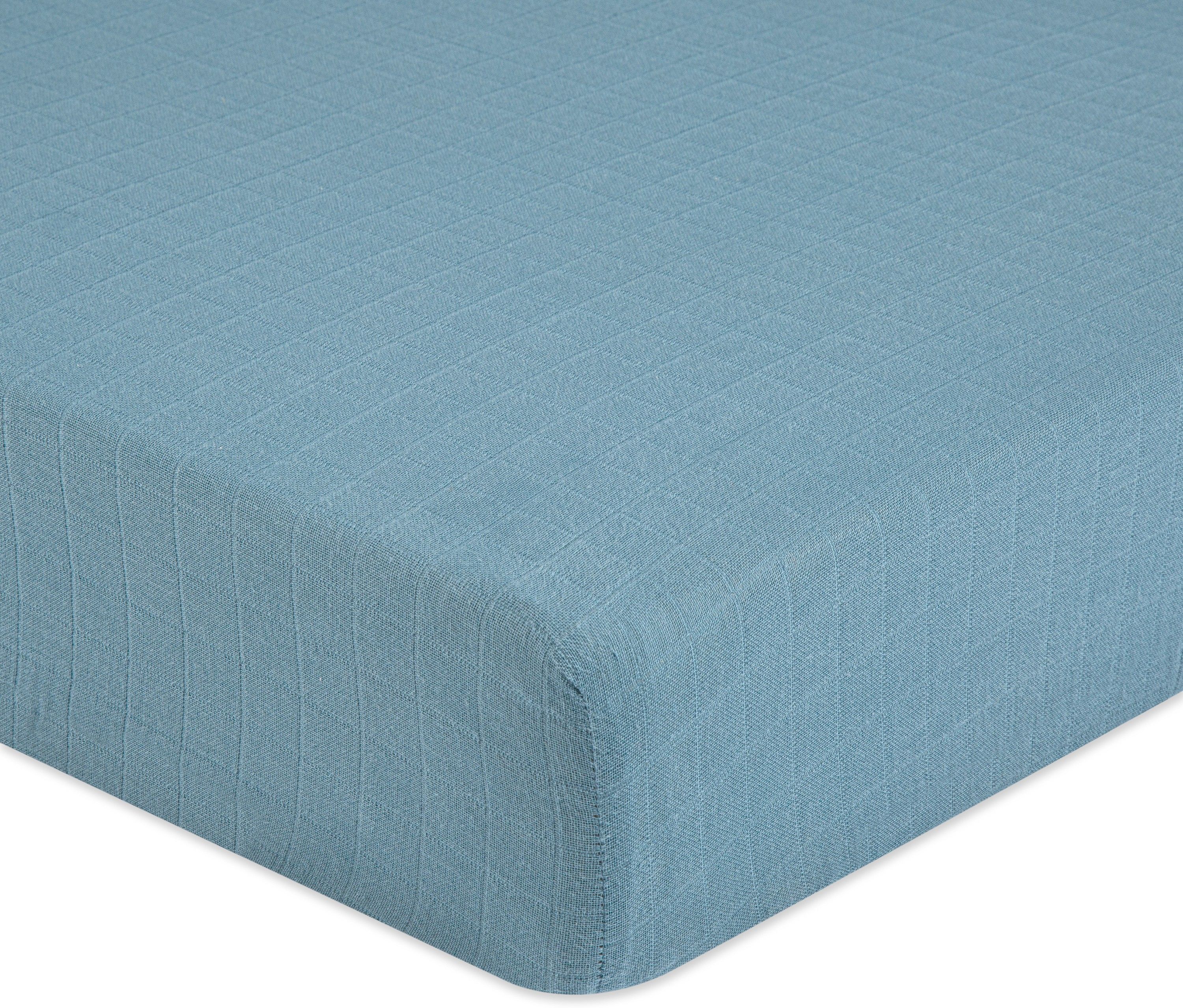 220 TC Cotton Crib Solid Fitted (Elastic) Bedsheet