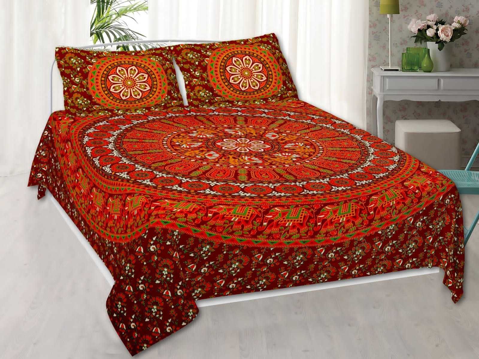1 TC Cotton Double Solid Flat Bedsheet-image-8