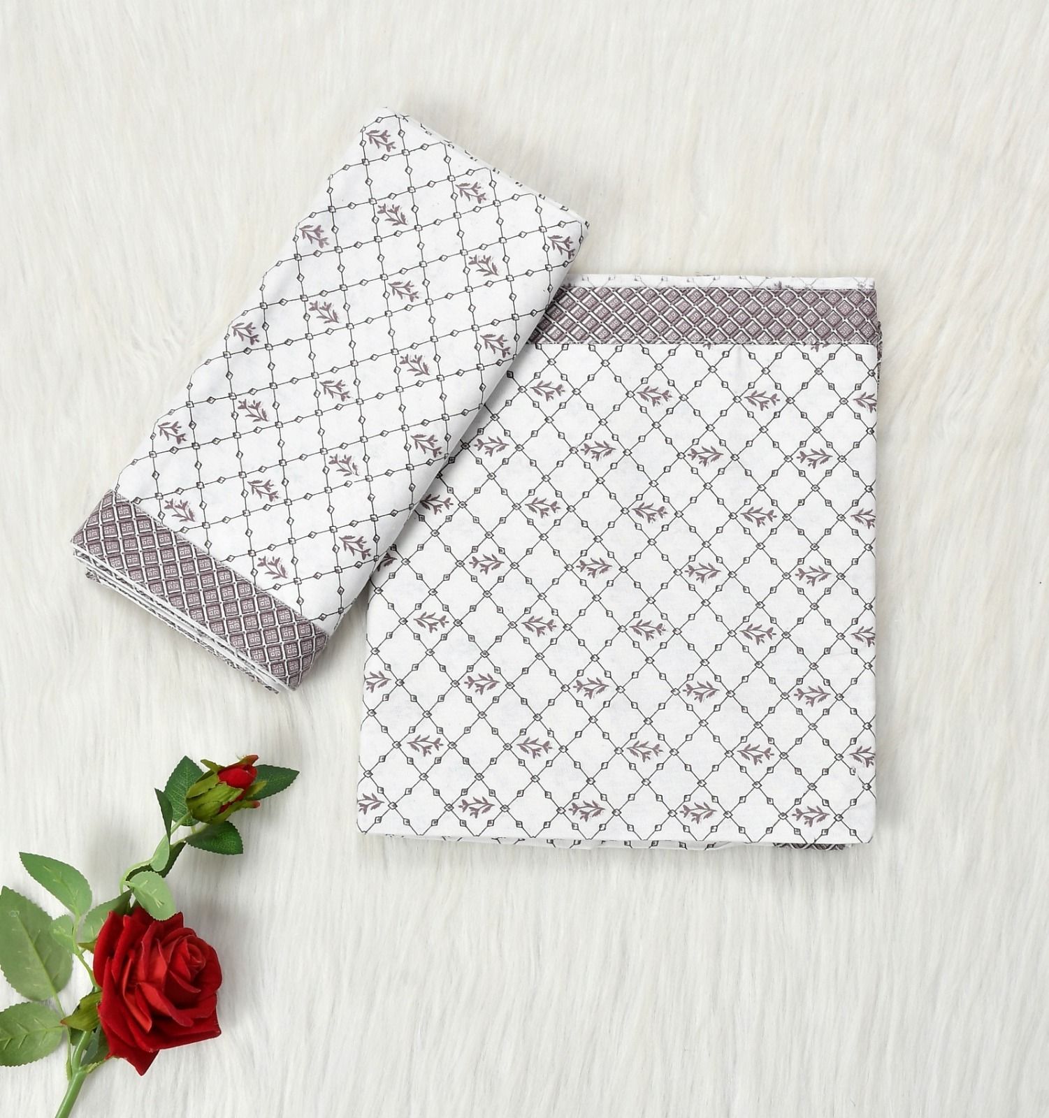 blenzza deco 240 TC Cotton Single Printed Flat Bedsheet-picture-43