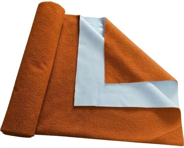 baby aura Fleece Crib Flat 1000 TC Solid 1 Bedsheet-picture-13