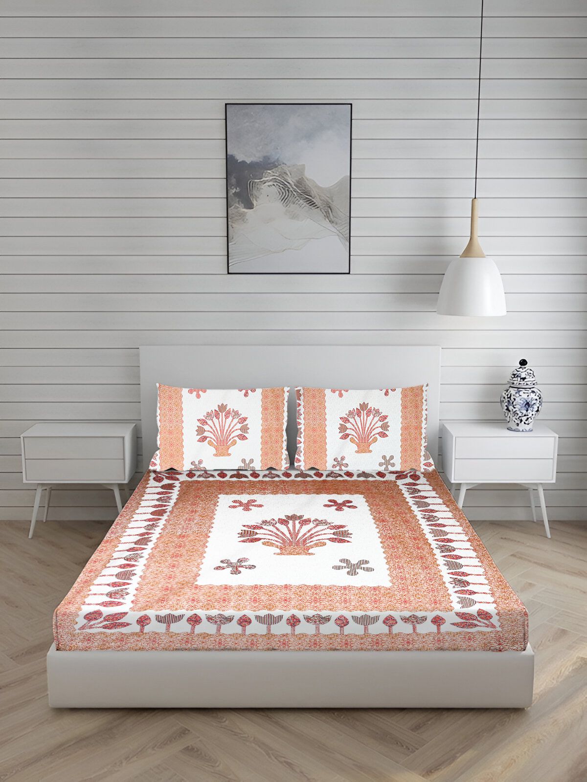 Cotton King Flat 180 TC Printed Bedsheet-image-23