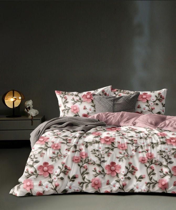 kitchdeco Cotton Blend King Flat 250 TC Printed Bedsheet-picture-24