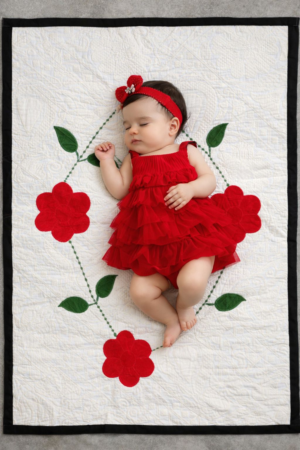 ucrafted Cotton Crib Flat 599 TC Floral Bedsheet-picture-47