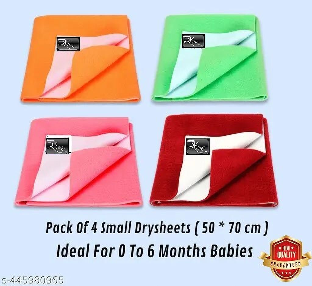 Polycotton Crib Flat 290 TC Solid Bedsheet