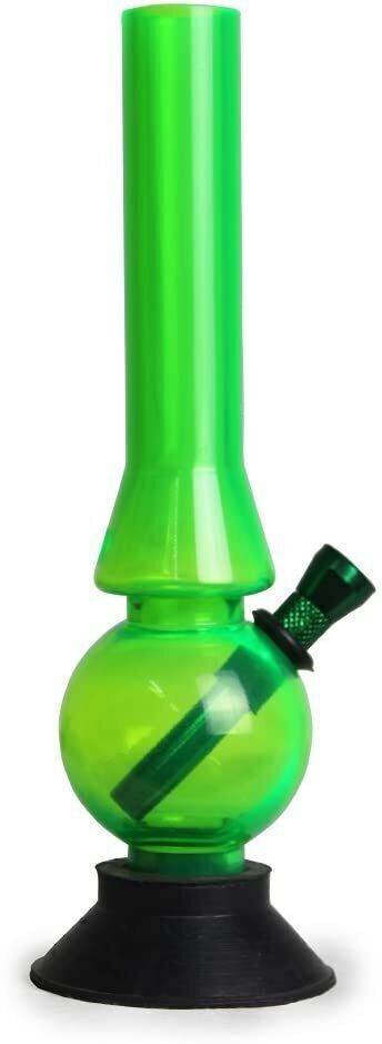 8 Inch Green Acrylic Water Pipe Smoking Beer Bong Funnel-image-3