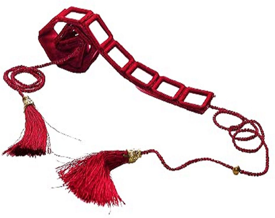 Women Red Fabric Belt-image-46