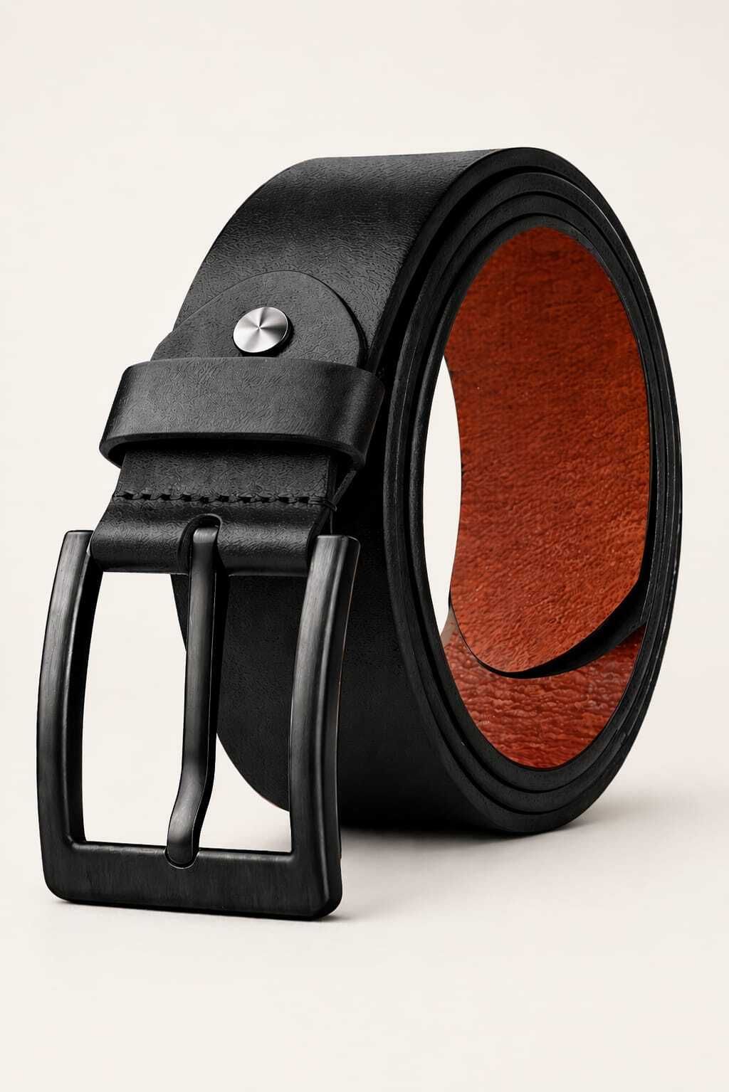 bpride Men Formal Black Artificial Leather Belt-picture-14