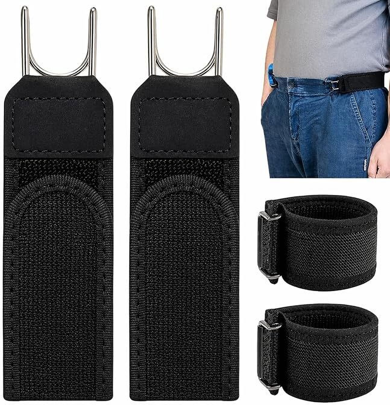 elvoro Men & Women Casual, Party, Formal, Evening Black Genuine Leather, Metal Belt-picture-3